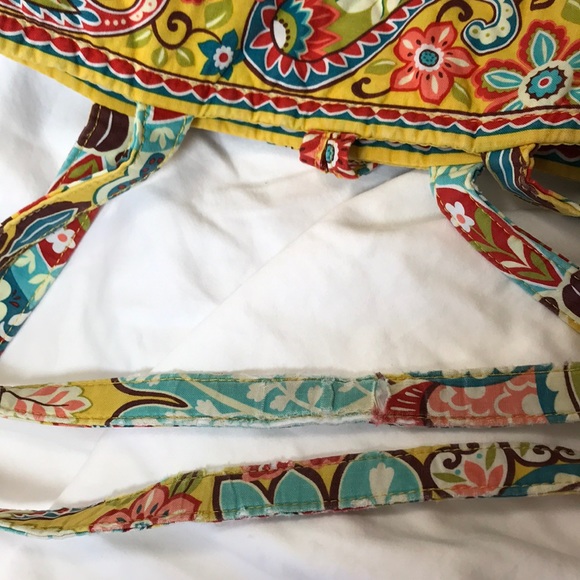 VERA BRADLEY. Tote bag. Yellow/multi-color. - Picture 6 of 10